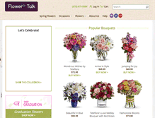 Tablet Screenshot of flowertalkga.com